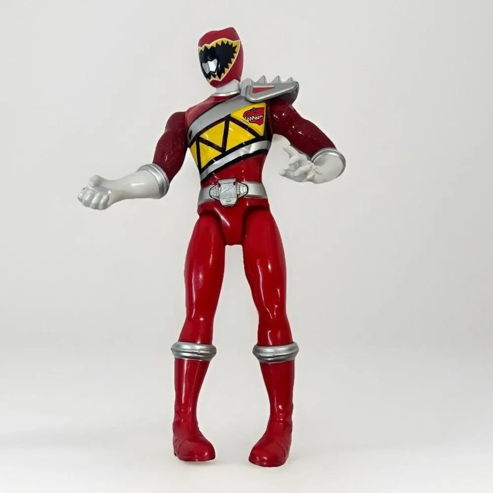 2014 Power Rangers Red Ranger Dino Super Charge Action Figure 10” Bandai Works